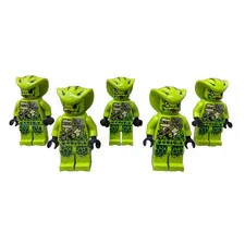 LEGO Ninjago Minifigures Serpentine Lasha Green Snake Set of 5