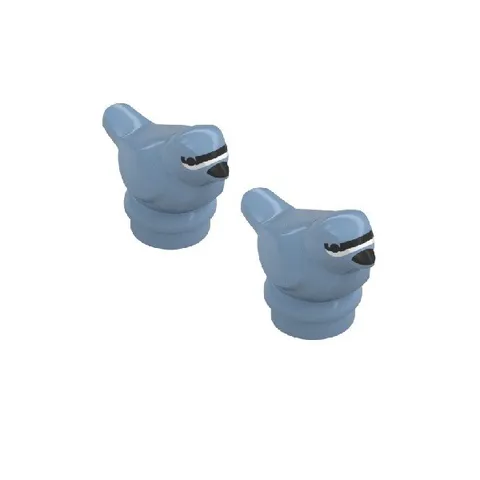 NEW LEGO Sand Blue Bird w/ Black Eyes Lot of 2