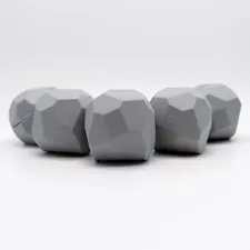 LEGO DUPLO 5x Rocks Brick Boulders Construction Site Zoo Knights Catapult Grey 65870