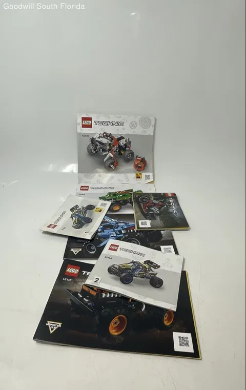 Lot Of 7 Pcs Assorted Lego Technic Large Print Mixed Instruction Manuals Age 3+