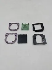 LEGO Harry Potter Sand Green Roof Piece 6 x 6 x 3 Peaked 30614 2001 HP Lot Used