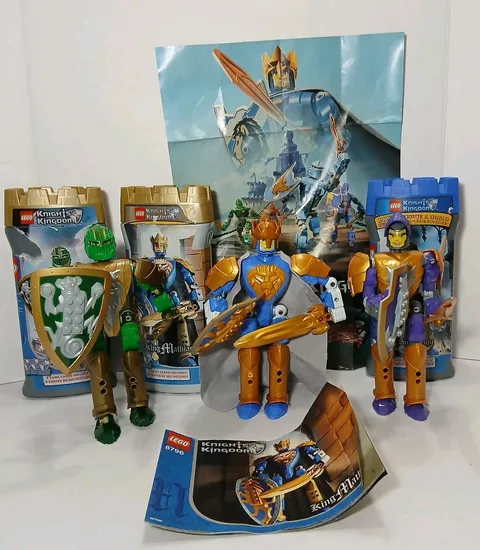 LEGO Knights Kingdom Sir Rascus (8793) King Mathias (8796) Sir Danju (8791)