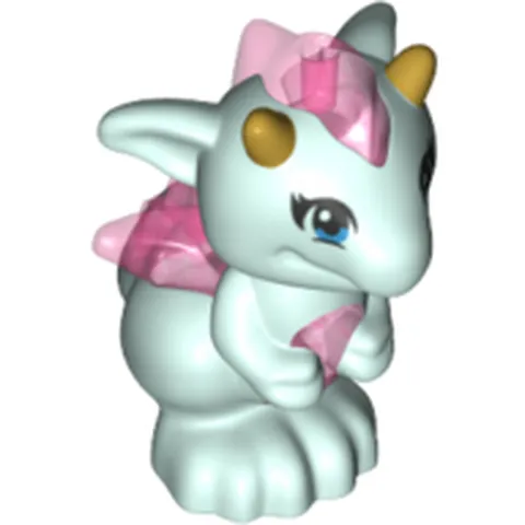 Dragon, Elves, Baby with Molded Trans-Dark Pink Stomach, Spines, and - New LEGO