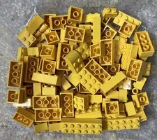 LEGO Yellow Color:  100+ PIECES Misc Sizes