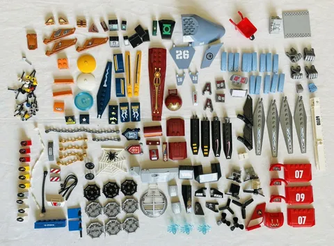 Lego Bulk Lot 188 Pieces Decorated Tiles Slopes & Specialty Pieces Toys Kids