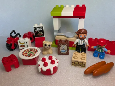 LEGO Duplo 10927 Pizza Stand Set With Some Replacements And Extras