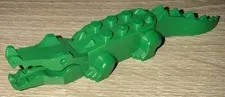 LEGO Green Alligator Crocodile Animal Minifigure Mouth Opens & Closes Genuine