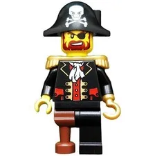 new LEGO Pirates Minifig - Captain Brickbeard (2009)