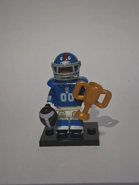 New York  Giants Football Player Minifigure Custom Lego Pad Printed 