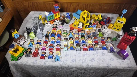LEGO DUPLO HUGE LOT Figures Animals Vehicles Accessories Mixed Bundle Clean 90+