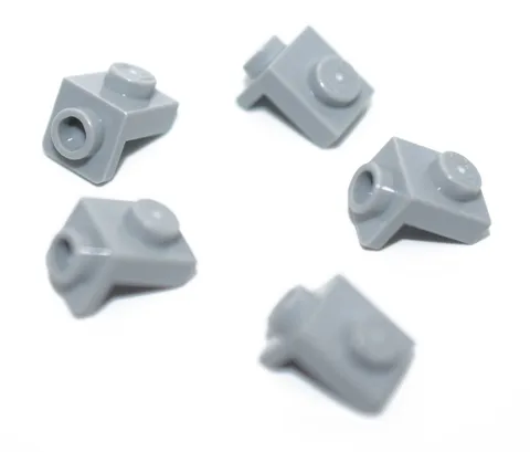 5 LEGO Light Bluish Gray 1x1 1x1 Bracket medium stone grey angle 36841 6248078
