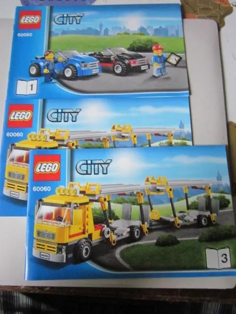 Lego Building Instructions Instruction City 6060 part 1 to 3 part 1 thru 3