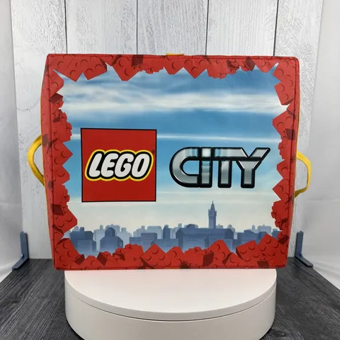 LEGO City Storage Toy Box and Zip Up Collapsible Play Mat