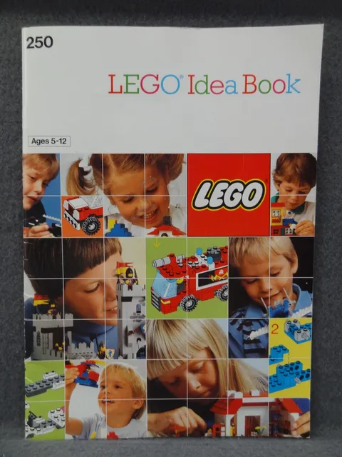 LEGO 250 Idea Book FULL Sticker Sheet VTG 1987 80s Space Castle Knight Town EUC