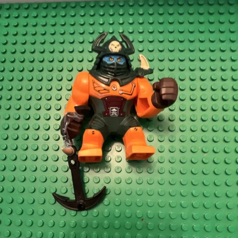 LEGO Ninjago “Dogshank” Big Figure Minifigure Orange & Black w/ Axe Weapon