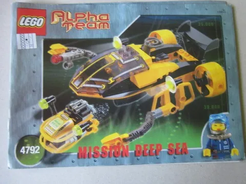 Lego Building Instructions Instruction Alpha Team 4792 Mission Deep Sea