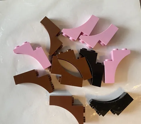 LEGO: 13965 Arch 1 x 3 x 3, Mixed Colors, Reddish Brown, Black, Pink