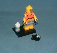 SERIES 25, FITNESS INSTRUCTOR FIGURE - LEGO - USED