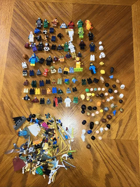 LEGO Minifigures Bulk Lot - accessories - heads/ Ninjago And More!