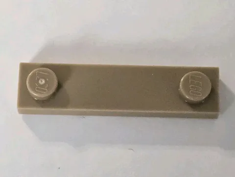 LEGO Parts - Dark Tan Plate 1 x 4 with 2 Studs with Groove - No 41740