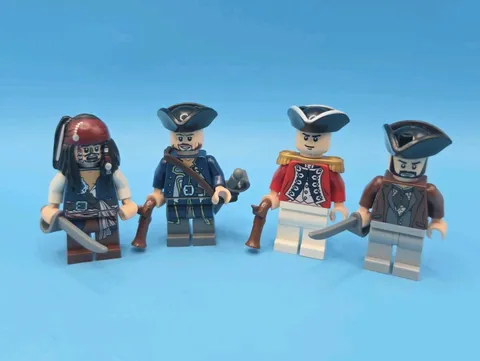 LEGO Pirates of the Caribbean Minifigure Lot Jack Sparrow Coachman Barbossa