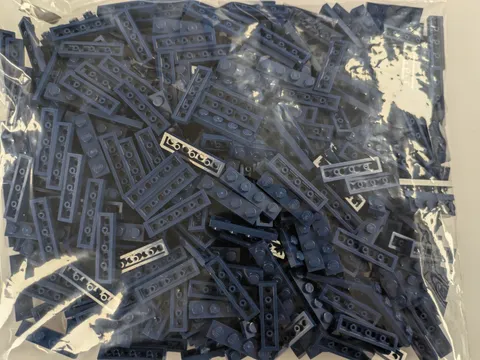 Lego Lot x400 New Dark Blue Plate 1 x 4   # 3710 MOC Bulk Parts