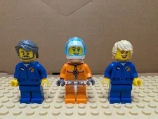 Lego Astronauts Minifigure Lot (Sets cty1008, cty1067, Cty1068) 3 Figures