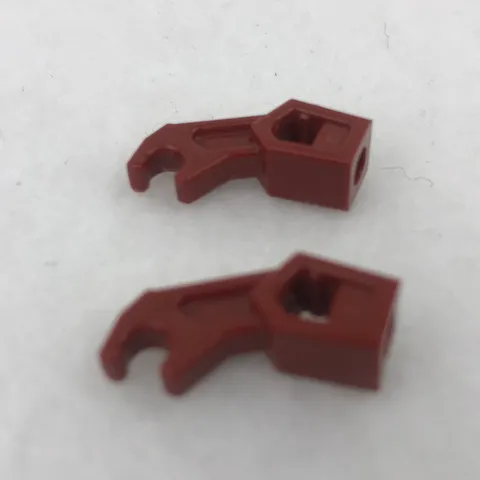 LEGO 98313 Dark Red Arm Mechanical, Exo-Force / Bionicle, Thick Support (x2)