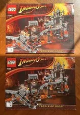 Original LEGO 7199 Temple of Doom Instruction Manuals Books 1 & 2