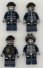 Lego Movie Minifigure Lot of 4 Robo S.W.A.T. Super Secret Police