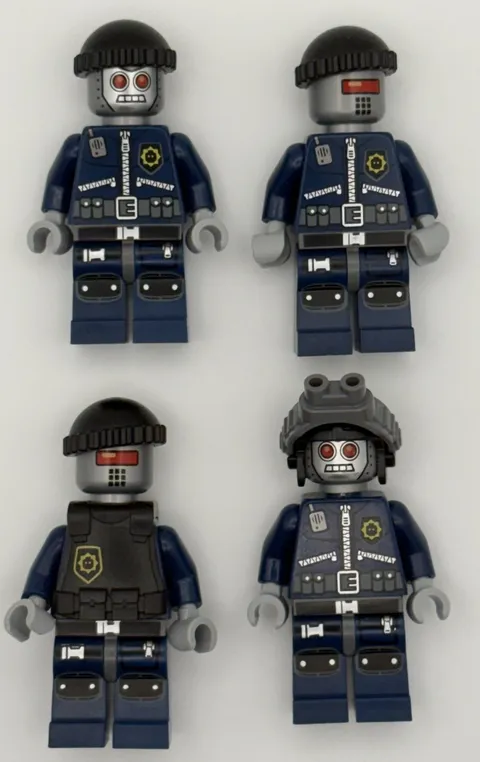 Lego Movie Minifigure Lot of 4 Robo S.W.A.T. Super Secret Police