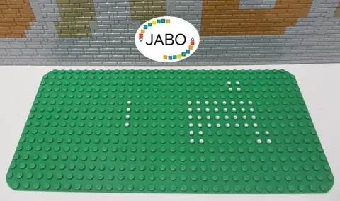 ( R3/PB 5 ) LEGO 374px1 plate 16x32 green Set 352 Windmill and Lorry 1972
