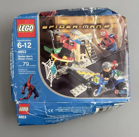 LEGO 4853 Spider-Man 2: Spider-Man's Street Chase - New with Damaged/Open Box
