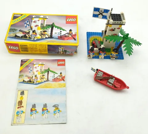 LEGO 6265 Sabre Island WITH ORIGINAL BOX PIRATES PIRATES FOR 6285 6286 6277 VINTAGE