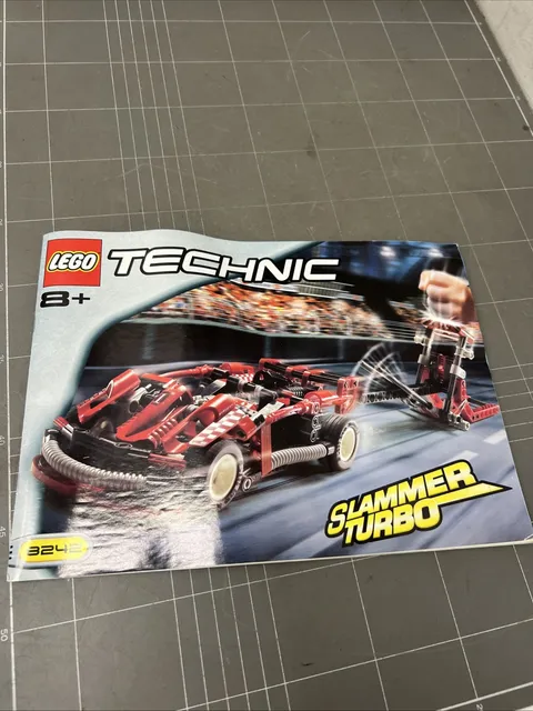 VINTAGE TOY LEGO MANUAL INSTRUCTIONS BOOKLET ART TECHNIC SLAMMER TURBO