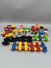 Lot of 50 Lego Duplo Vehicle Pieces Cars Figures Accessories Etc