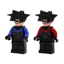 LEGO Batman 1 2006 Nightwing Custom Minifigures Lot PAD PRINTED Bat015 (7785)
