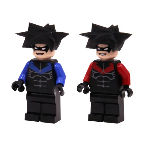 LEGO Batman 1 2006 Nightwing Custom Minifigures Lot PAD PRINTED Bat015 (7785)