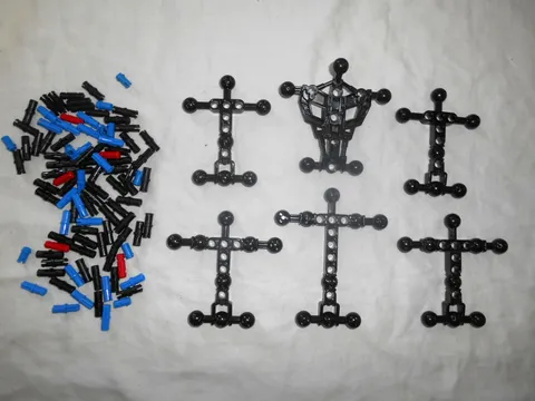 LEGO Bionicle Hero Factory Torso Lot of 6 w/ Skeletal ~ Plus 100 FREE Pins/Axles