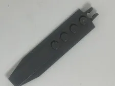 LEGO-GRAY-Hinge Plate 1 x 8 with Angled Side Extensions 30407
