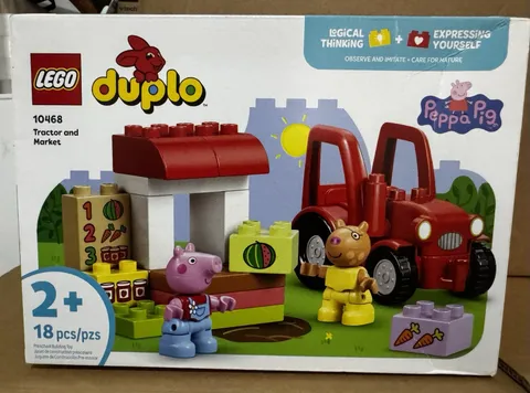 LEGO DUPLO Peppa Pig Tractor and Market 10468 Complete Set 18 pcs Age 2+