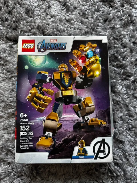 LEGO Marvel Avengers 76141 Thanos Mech NEW Sealed Box Wear 152 Pieces