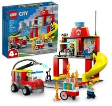 LEGO 60375 City: Fire Station And Engine - NEW in Damaged Box