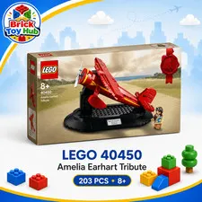 LEGO 40450 Amelia Earhart Tribute New Sealed GWP 203 pcs Airplane Display