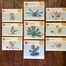 LEGO Creator 3-in-1 Instruction Booklets Manuals Animals Birds Insects Lot of 9