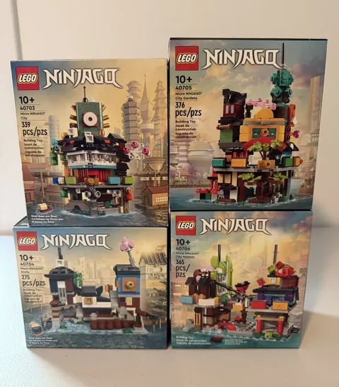 LEGO NINJAGO Micro NINJAGO City Collection 4 Sets 40703-40706 339 pcs