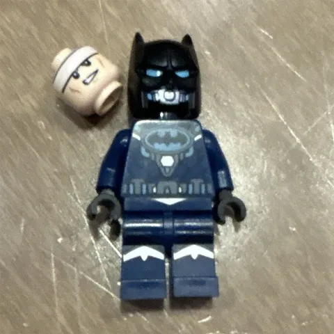 LEGO Batman Plastic Minifigure w/ Alternate Head Piece