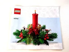 LEGO Seasonal 40743 Christmas Table Decoration BOOK ONLY ✨Ships Carefully & Flat
