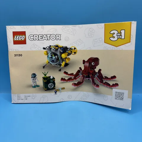 2022 Lego Creator 31130 84-page Construction Building Manual Booklet - 3-in-1
