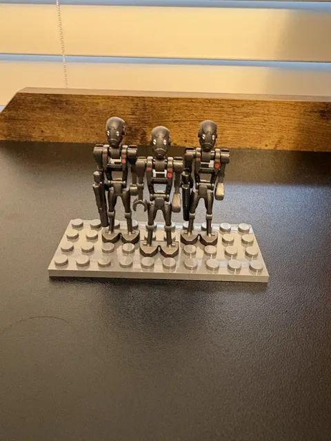 Lot Of 3 New Commando Droid Lego Star Wars Minifigs (sw1427)